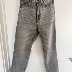 Stradivarius Mom Slim Gray Jeans